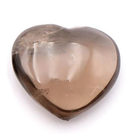 Coeur quartz fumé Etats-Unis A+ 25-35mm
