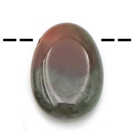 Pendentif agate indienne Brésil A (pierre trouée) + cordon