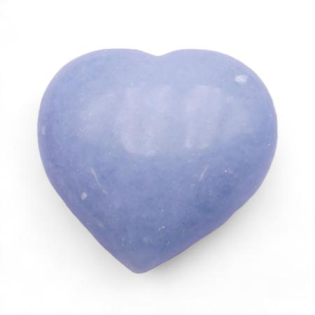 Coeur Calcite bleue Madagascar A+ 70-80mm
