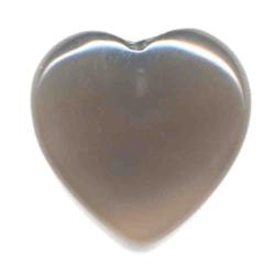 Coeur agate grise Brsil A 40mm