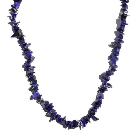 Collier lapis lazuli Afghanistan AB (perles baroques) - 45cm