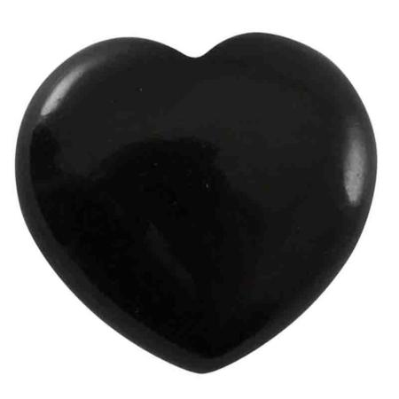 Coeur onyx noire Brésil A 40mm