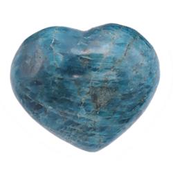 Coeur apatite bleue Madagascar AA 70-80mm