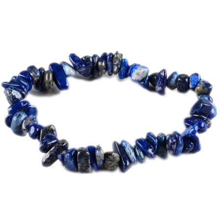 Bracelet lapis lazuli Afghanistan AA (perles baroques)