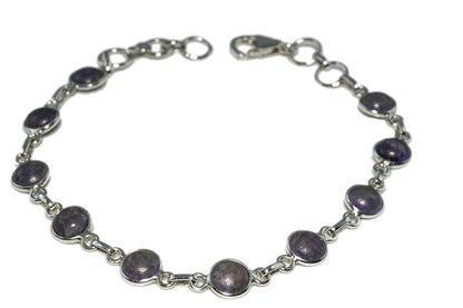 Bracelet sugilite Afrique du Sud A argent 925