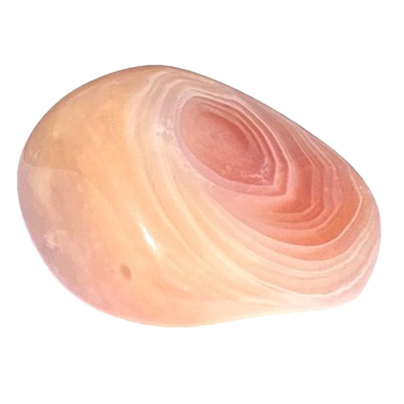 Agate abricot Brésil A (pierre roulée)