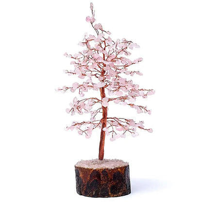 Arbre du bonheur quartz rose Brésil A (23cm)