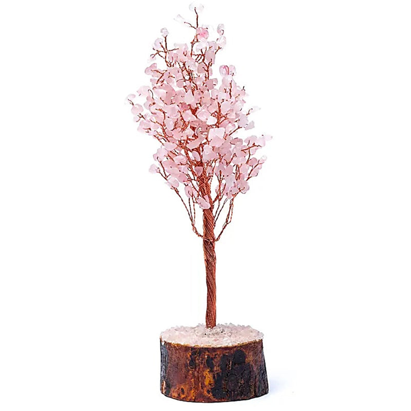 Arbre du bonheur quartz rose Brésil A (23cm)