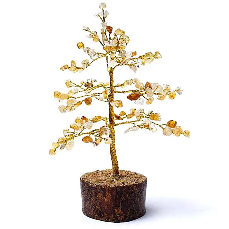 Arbre du bonheur citrine chauffée Brésil A (18cm)