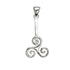 Support argent 925 pour donuts 3 et 4cm "symbole de triskelion