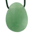 Pendentif aventurine verte Brésil A (pierre trouée) + cordon