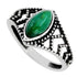 Bague émeraude Brésil AA argent 925