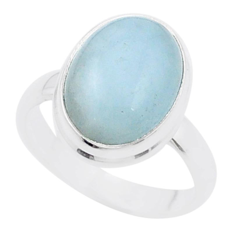 Bague aigue marine Namibie argent 925 AA