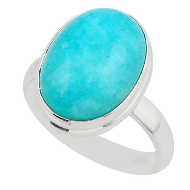 Bague amazonite Pérou AA argent 925