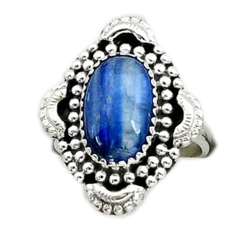 Bague cyanite Inde AAA argent 925