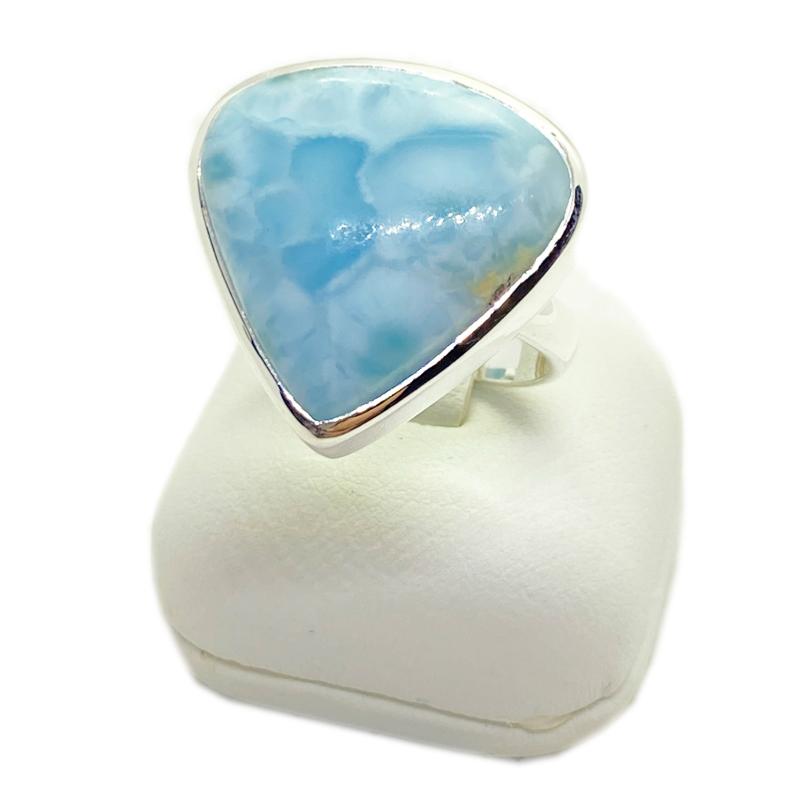 Bague larimar AA argent 925 - Taille 56