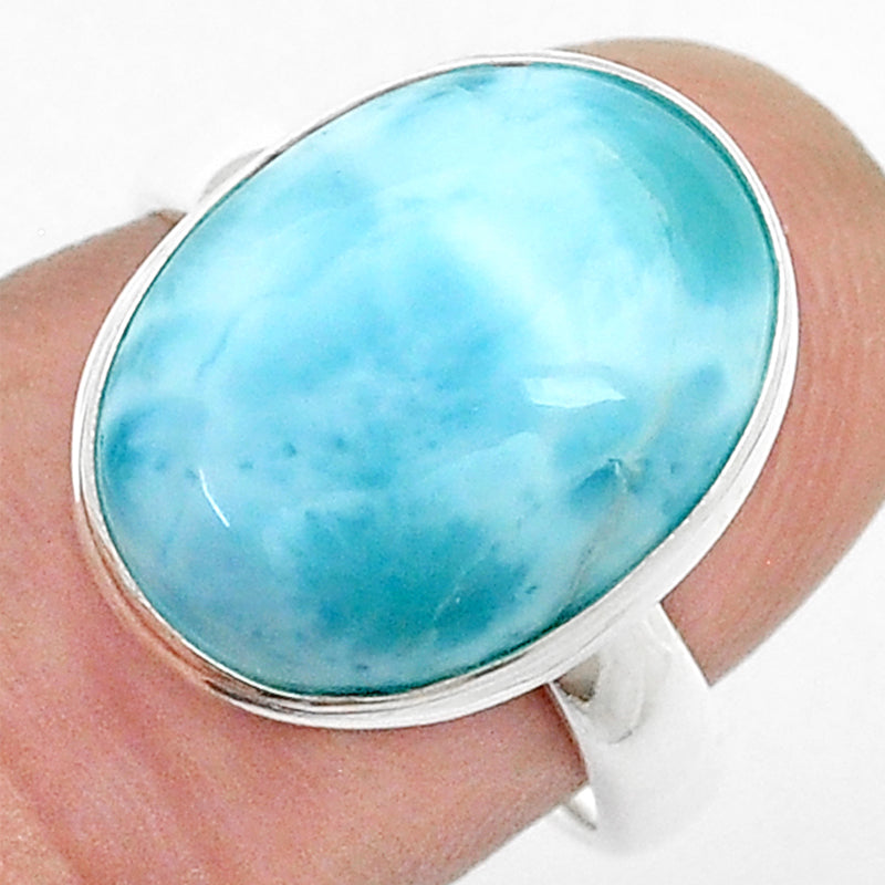 Bague larimar AA argent 925 Taille 54