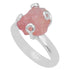 Bague morganite Brésil AA argent 925 - Taille 56