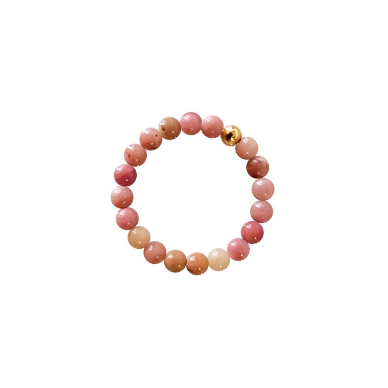 Bague perles Rhodonite Australie (boules 3mm)