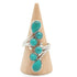 Bague réglable Turquoise Chine AA argent 925