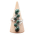 Bague réglable Malachite Congo AA argent 925