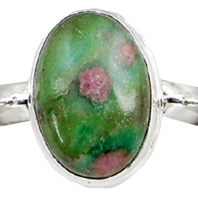 Bague rubis sur zoisite Tanzanie A argent 925