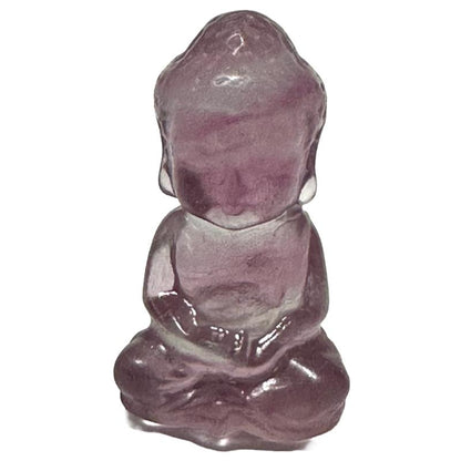 Bouddha Indien Fluorine rose AA+ - 40mm