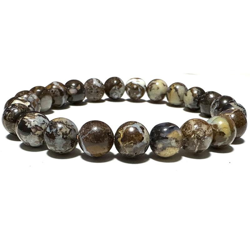 Bracelet Opale Boulder Australie A+ (boules 8-9mm)