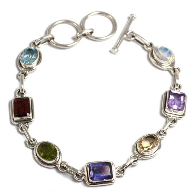 Bracelet 7 chakras argent 925