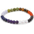 Bracelet 7 chakras modèle 4 A (boules de 5-6mm)