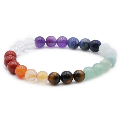 Bracelet 7 chakras AB (boules de 7-8mm)