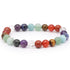 Bracelet 7 chakras multicolore AB (boules de 7-8mm)