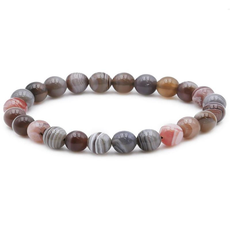 Bracelet agate Botswana A+ (boules 7-8mm)