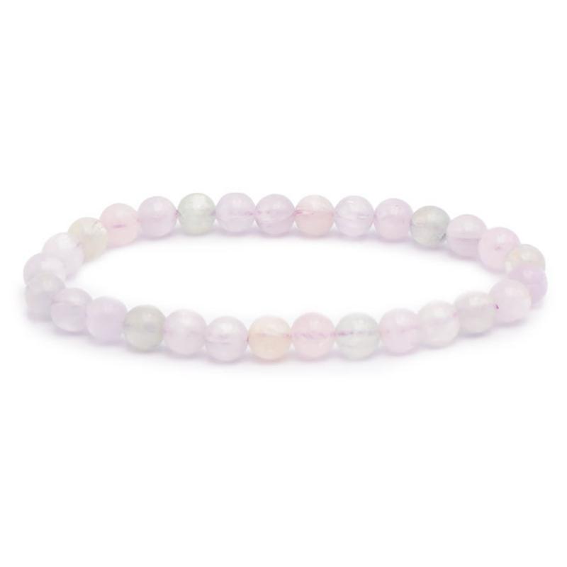 Bracelet kunzite multicolore Brésil AAA (boules 5,5-6,5mm)