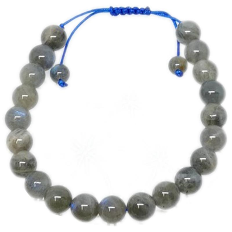 Bracelet Shamballa labradorite boules 8mm