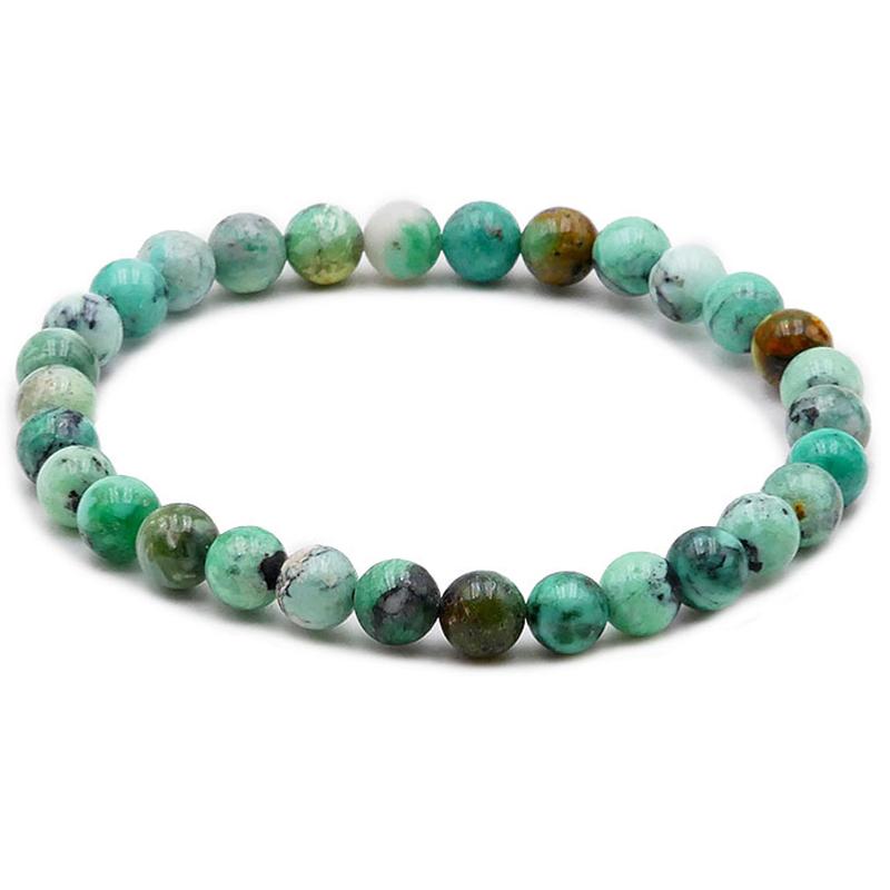 Bracelet variscite Russie AA (boules 5-6mm)