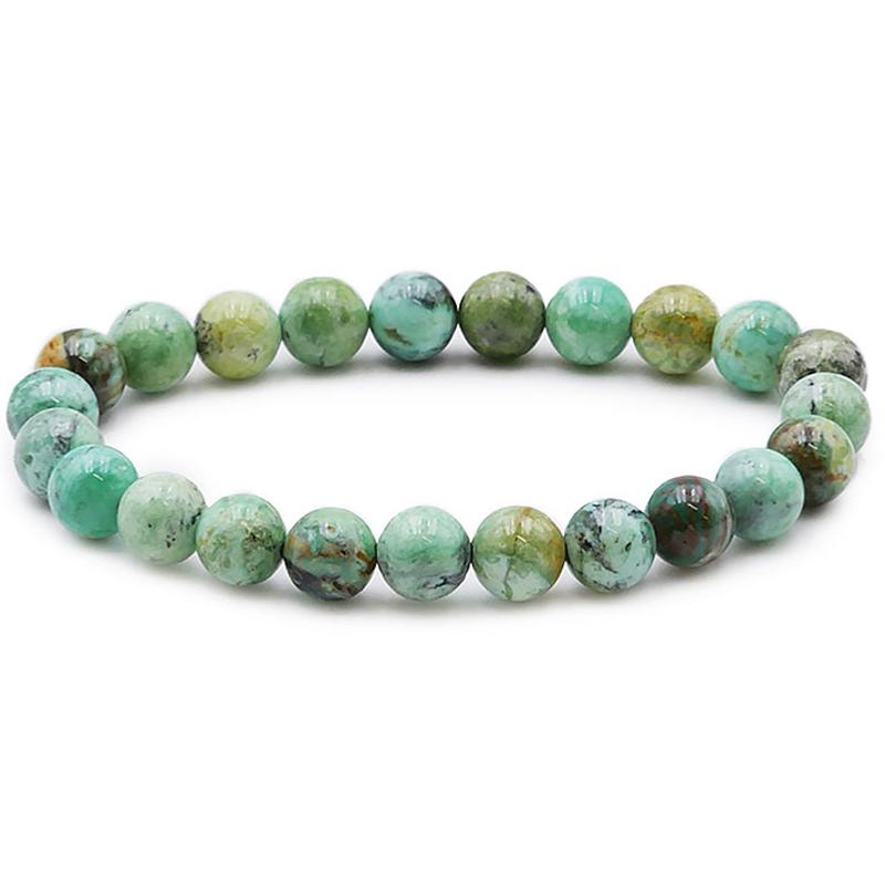 Bracelet variscite Russie AA (boules 7-8mm)