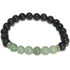 Bracelet "Zodiac" Cancer - Pierre de lave - Aventurine verte (boules 8mm)