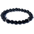 Bracelet "Zodiac" Scorpion - Pierre de lave - Onyx (boules 8mm)