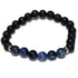 Bracelet "Zodiac" Vierge - Pierre de lave - Sodalite (boules 8mm)