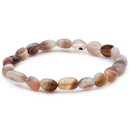 Bracelet agate Botswana A (grains 5-7mm)