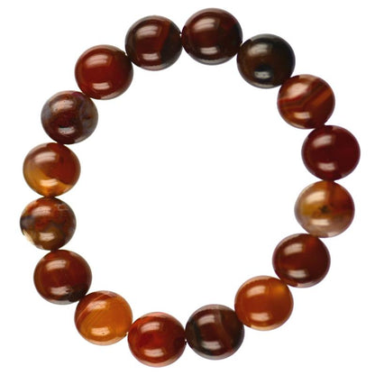 Bracelet agate condor Argentine A (boules 12mm)