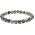 Bracelet agate mousse Brésil AB (boules 7-8mm) - Taille L