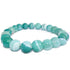 Bracelet agate teintée verte Brésil A (boules 7-8mm)