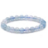 Bracelet aigue marine Namibie AA (boules 7,5-8,5mm)