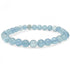 Bracelet aigue marine Namibie A (boules de 6,5-7,5mm)