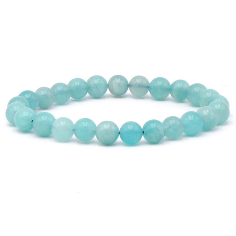 Bracelet amazonite Etats-Unis AA (boules 6,5-7,5mm)