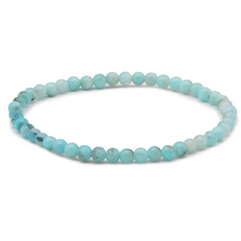 Bracelet amazonite Pérou A+ (boules 3-4mm)