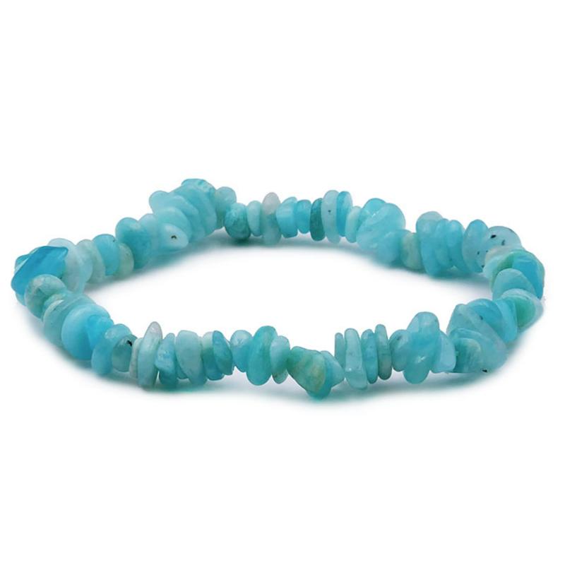 Bracelet amazonite Pérou AA (perles baroques)