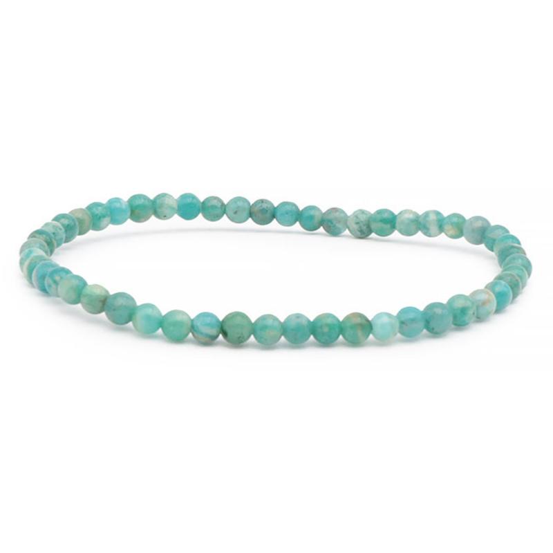 Bracelet amazonite Russie A+ (boules 3,5-4,5mm)